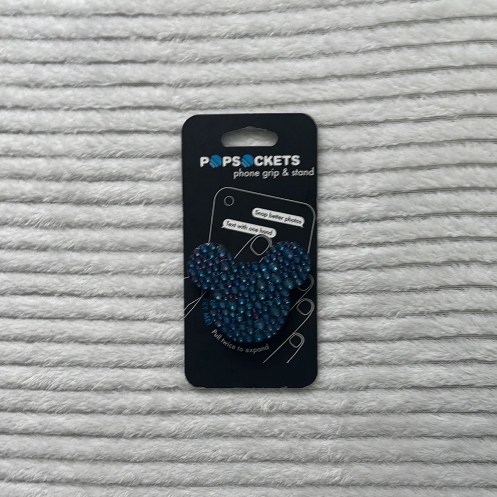 PopSocket Blue Geometric Phone Cover Grip